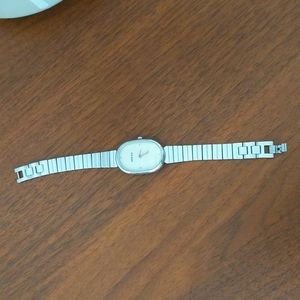 NWOT Breda watch in champagne pearl & silver